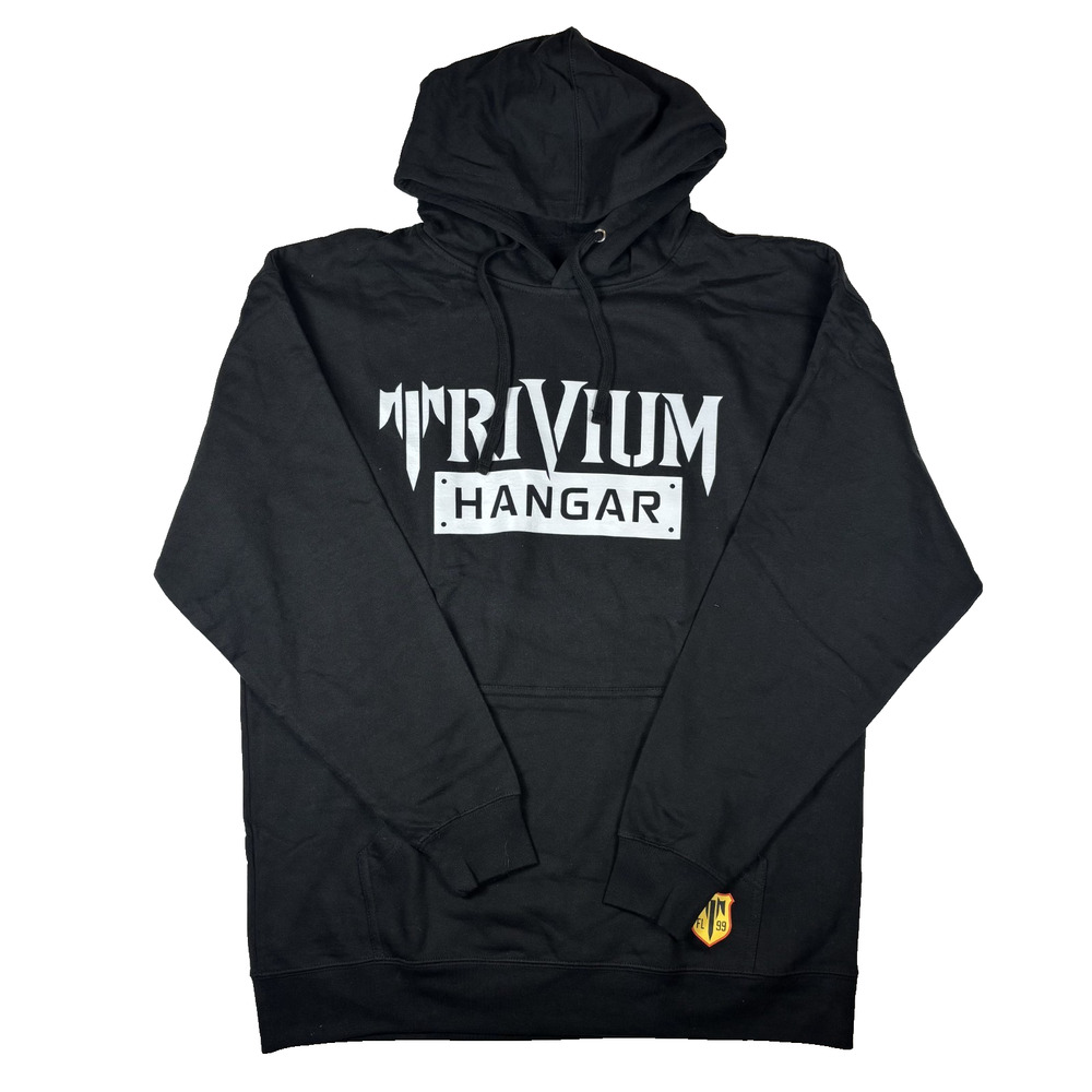 TRIVIUM MEN'S HANGAR FLORIDA 99 PULLOVER HOODIE BLACK CONCERT BAND SIZE XL